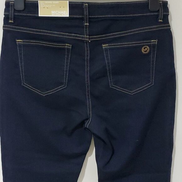 MICHAEL Kors Dark Wash Izzy Cropped Skinny Jeans - Picture 5 of 8
